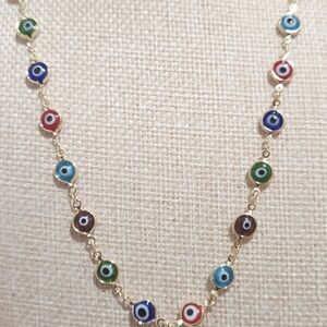 Colorful Evil Eye Necklace
